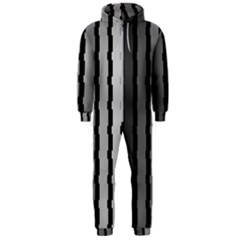 Nine Bar Monochrome Fade Squared Pulled Hooded Jumpsuit (men)  by WetdryvacsLair