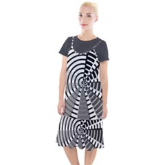 Nine Bar Monochrome Fade Squared Wheel Camis Fishtail Dress by WetdryvacsLair