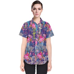 Bandana-mask Fdbm027 Women s Short Sleeve Shirt