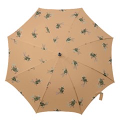 Delicate Decorative Seamless  Pattern With  Fairy Fish On The Peach Background Hook Handle Umbrellas (medium)