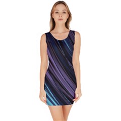 Blue And Purple Stripes Bodycon Dress by Dazzleway