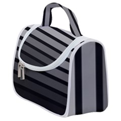 9 Bar Monochrome Fade Satchel Handbag by WetdryvacsLair