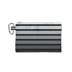 9 Bar Monochrome Fade Canvas Cosmetic Bag (small) by WetdryvacsLair