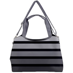 9 Bar Monochrome Fade Double Compartment Shoulder Bag by WetdryvacsLair