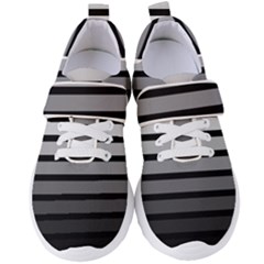 9 Bar Monochrome Fade Women s Velcro Strap Shoes