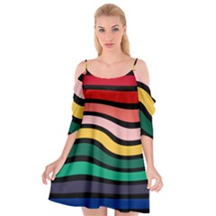 Nine 9 Bar Rainbow Sea Sickness Cutout Spaghetti Strap Chiffon Dress by WetdryvacsLair