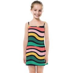 Nine 9 Bar Rainbow Sea Sickness Kids  Summer Sun Dress by WetdryvacsLair