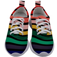 Nine 9 Bar Rainbow Sea Sickness Kids Athletic Shoes by WetdryvacsLair