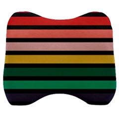 Nine 9 Bar Rainbow Velour Head Support Cushion by WetdryvacsLair