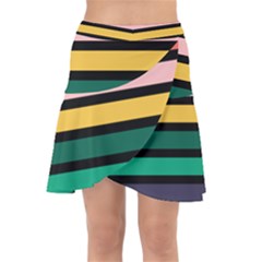Nine 9 Bar Rainbow Wrap Front Skirt