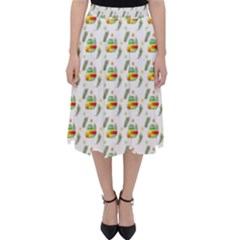 Background Cactus Classic Midi Skirt