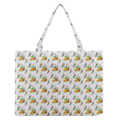 Background Cactus Zipper Medium Tote Bag