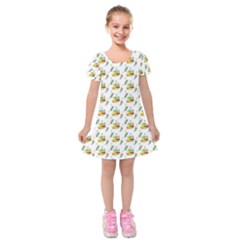 Background Cactus Kids  Short Sleeve Velvet Dress by Mariart