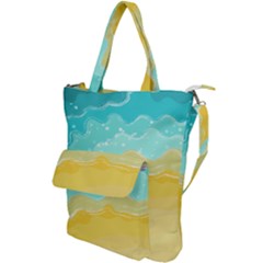 Abstract Background Beach Coast Shoulder Tote Bag