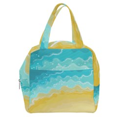 Abstract Background Beach Coast Boxy Hand Bag by Alisyart