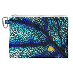 Sea-fans-diving-coral-stained-glass Canvas Cosmetic Bag (xl)