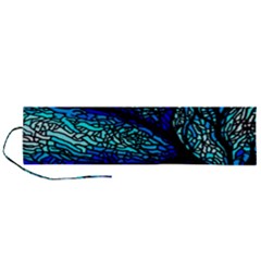 Sea-fans-diving-coral-stained-glass Roll Up Canvas Pencil Holder (l)