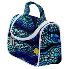 Sea-fans-diving-coral-stained-glass Satchel Handbag