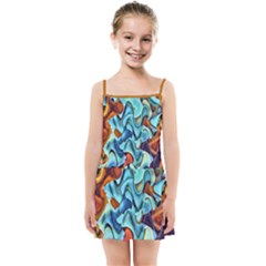 Turquoise et Caramel Kids  Summer Sun Dress
