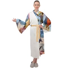 Multifleur Maxi Velour Kimono