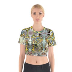 The Illustrated Alphabet - P - By Larenard Cotton Crop Top by LaRenard