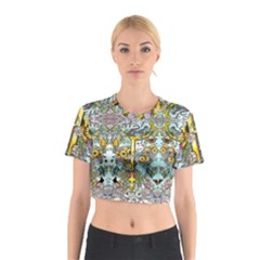 The Illustrated Alphabet - T - By Larenard Cotton Crop Top by LaRenard