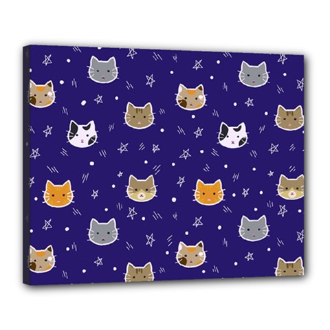 Multi Cats Canvas 20  x 16  (Stretched)