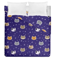 Multi Cats Duvet Cover Double Side (queen Size)