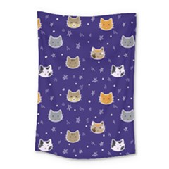 Multi Cats Small Tapestry