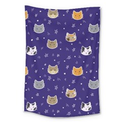 Multi Cats Large Tapestry