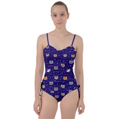 Multi Cats Sweetheart Tankini Set