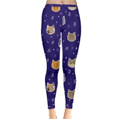 Multi Cats Inside Out Leggings by CleverGoods