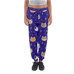 Multi Kitty Women s Jogger Sweatpants by CleverGoods