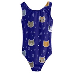 Multi Kitty Kids  Cut-Out Back One Piece Swimsuit