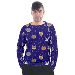 Multi Kitty Men s Long Sleeve Raglan Tee