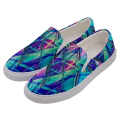 Title Wave, Blue, Crashing, Wave, Natuere, Abstact, File Img 20201219 024243 200 Men s Canvas Slip Ons by ScottFreeArt