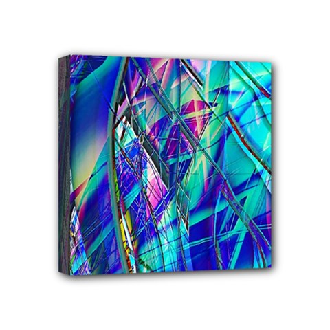 Title Wave, Blue, Crashing, Wave, Natuere, Abstact, File Img 20201219 024243 200 Mini Canvas 4  X 4  (stretched) by ScottFreeArt