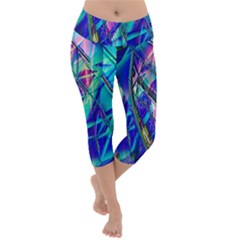 Title Wave, Blue, Crashing, Wave, Natuere, Abstact, File Img 20201219 024243 200 Lightweight Velour Capri Yoga Leggings by ScottFreeArt