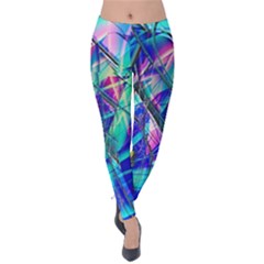 Title Wave, Blue, Crashing, Wave, Natuere, Abstact, File Img 20201219 024243 200 Velvet Leggings by ScottFreeArt