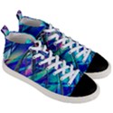 Title Wave, Blue, Crashing, Wave, Natuere, Abstact, File Img 20201219 024243 200 Men s Mid-Top Canvas Sneakers View3