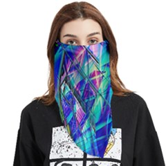 Title Wave, Blue, Crashing, Wave, Natuere, Abstact, File Img 20201219 024243 200 Face Covering Bandana (triangle) by ScottFreeArt