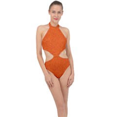 Design A301847 Halter Side Cut Swimsuit by cw29471