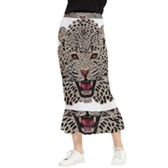 Cat Maxi Fishtail Chiffon Skirt