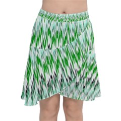 Paper African Tribal Chiffon Wrap Front Skirt by Mariart