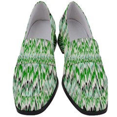 Paper African Tribal Women s Chunky Heel Loafers by Mariart