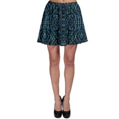 Fancy Stone Mosaic Print Pattern Skater Skirt by dflcprintsclothing