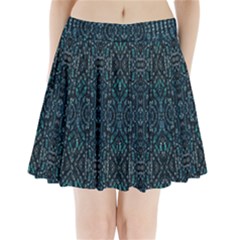 Fancy Stone Mosaic Print Pattern Pleated Mini Skirt by dflcprintsclothing