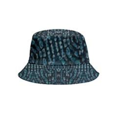 Fancy Stone Mosaic Print Pattern Inside Out Bucket Hat (kids)