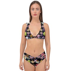 Glitch Glitchen Npc Cubimals Pattern Double Strap Halter Bikini Set by WetdryvacsLair
