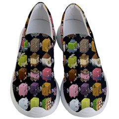 Glitch Glitchen Npc Cubimals Pattern Women s Lightweight Slip Ons by WetdryvacsLair